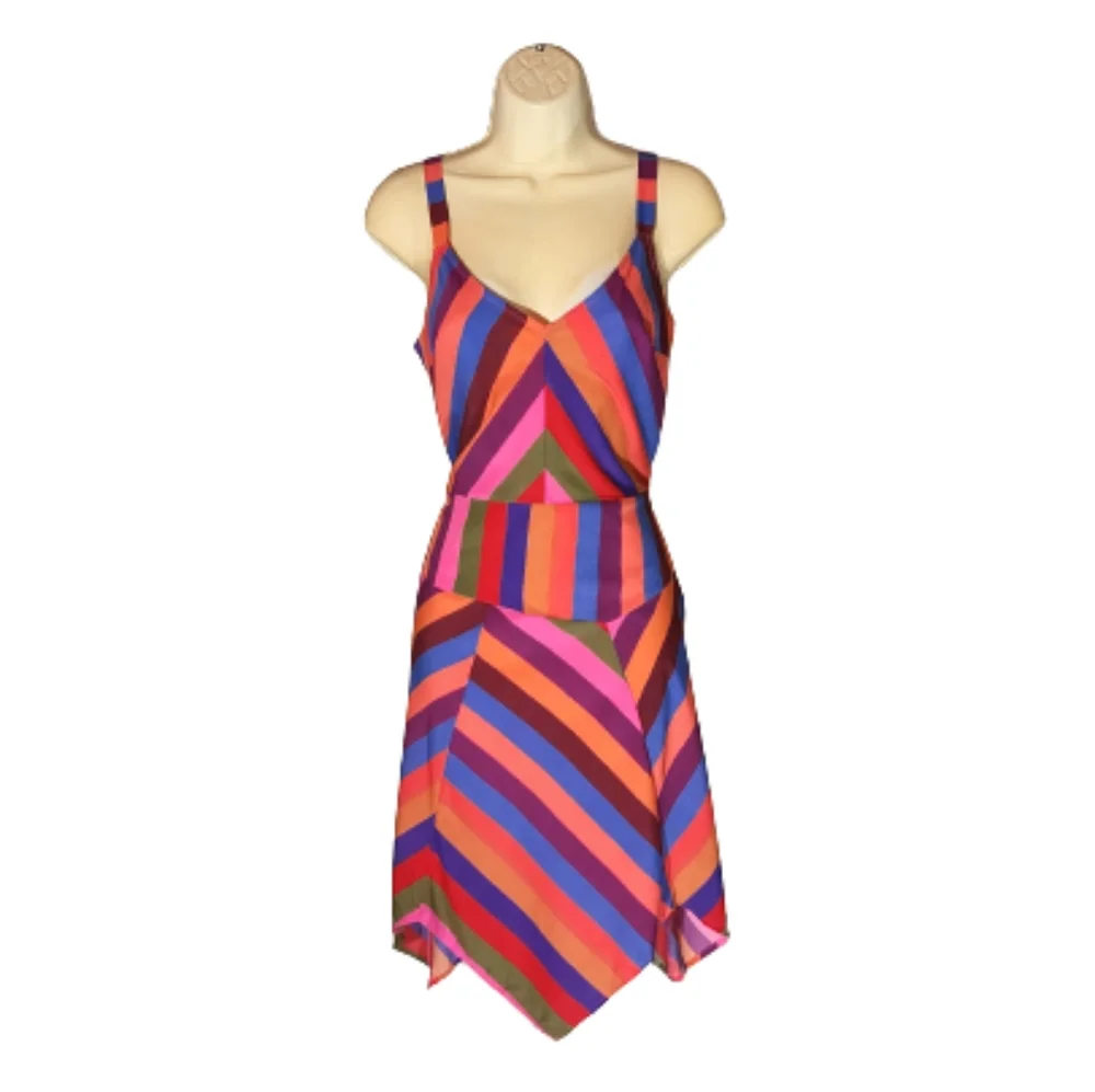 A New Day Dress Handkerchief Sleeveless  Pink Size XS - Picture 3 of 17